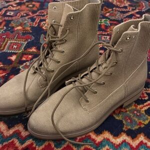 Rothy's Tan Lace Up Boots